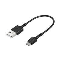 BUFFALO USB2．0ケーブル(Type-A to microB) 0．1m ブラック BSMPCMB101BK