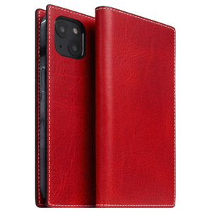 SLG Design iPhone 14 Plus用Badalassi Wax case レッド SD24338I14MRD-イメージ1