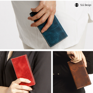 SLG Design iPhone 14 Plus用Badalassi Wax case レッド SD24338I14MRD-イメージ11