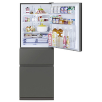 MITSUBISHI マットアンバーグレー　3ドア冷蔵庫左開き330L MITSUBISHI 冷蔵庫 6ドア 右開き 455L フラットアンバーグレー