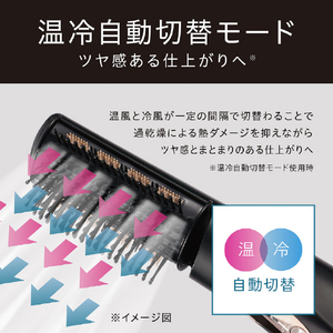 コイズミ イオンバランスカーリングドライヤー ブラック KHC-5070/K-イメージ12