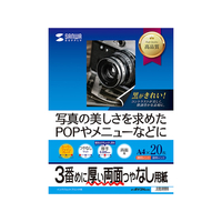 サンワサプライ インクジェット両面印刷・厚手 A4 20枚 F189621-JP-ERV3NA4N
