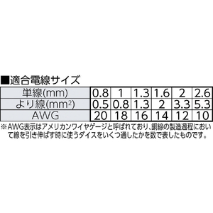 フジ矢 ワイヤーストリッパ Ａ型 より線SQ0.3/0.5/0.75/1.25/2.0/3.5 PP323A-165-イメージ2