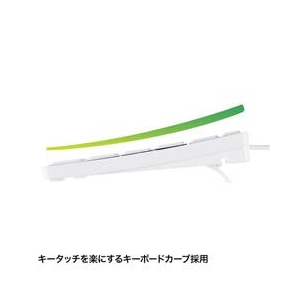 サンワサプライ USBスリムキーボード ホワイト SKB-SL17WN-イメージ3