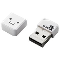 エレコム 小型USB2．0メモリ(16GB) ホワイト MFSU2B16GWHF