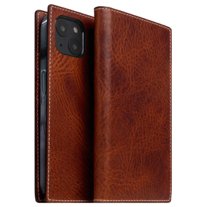 SLG Design iPhone 14 Plus用Badalassi Wax case ブラウン SD24339I14MBR-イメージ1