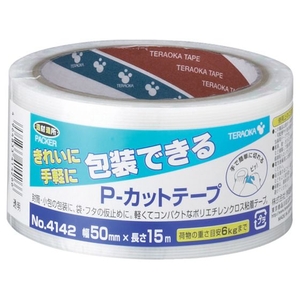 寺岡 TERAOKA/P-カットテープ NO.4142 50mm×15M 透明 FC866GD-7939787-イメージ1