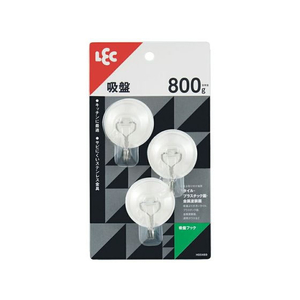 レック 吸盤フック 3個入 FC155PA-H00489-イメージ2