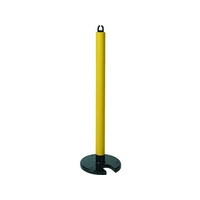 トラスコ中山 やわらかゴムポール 黄 88cm アンカー穴10mm付 屋内型 60880 FC047GY-2072141