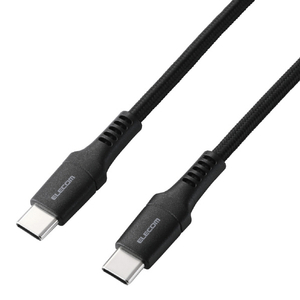 エレコム USB2．0ケーブル(USB Type-C(TM) - USB Type-C/240W/高耐久) ブラック MPA-CCPES10BK-イメージ2