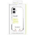 トリニティ iPhone 17用[LIGHT SHIELD Solid] 超精密設計 衝撃吸収 ハイブリッドクリアケース TR-IP25M2-LDSL-CLCL