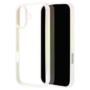 ラスタバナナ iPhone 17用AURORA TPU×PCケース オーロラフレーム ホワイト＊クリア 8916IP5AHPWH-イメージ1