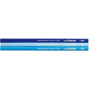三菱鉛筆 uniかきかた鉛筆 6角 2B パステルブルー 12本 2B1ダース(12本)パステルブルー F944823-K55602B-イメージ2