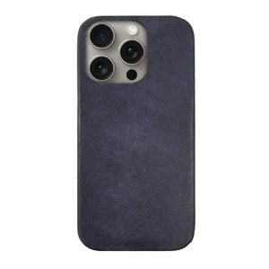 ABBI SIGNATURE iPhone 16 Pro Max用MARGOT イタリアンレザー MagSafe対応バックカバー ネイビー ABS27340I16PM-イメージ1