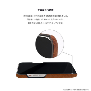 ABBI SIGNATURE iPhone 16 Pro Max用MARGOT イタリアンレザー MagSafe対応バックカバー ネイビー ABS27340I16PM-イメージ11