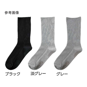 ケアファッション 紳士足首ゆったりスベリ止ソックス グレー 24～26cm FCF548J-65-8987-98-イメージ1