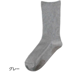 ケアファッション 紳士足首ゆったりスベリ止ソックス グレー 24～26cm FCF548J-65-8987-98-イメージ2