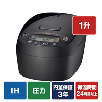 タイガー 圧力IHジャー炊飯器(1．0升) e angle select グロスブラック JPV-18E6KG
