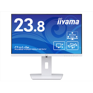iiyama 23．8型液晶ディスプレイ ホワイト XUB2492HSU-W5H-イメージ1