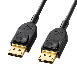 サンワサプライ DisplayPortケーブル(Ver1．4) 2m ブラック KC-DP1420-イメージ1