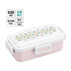 スケーター 抗菌ふわっと弁当箱 天平文様夢幻薄紅 530ml FC434PS-PFLB6AG-イメージ1