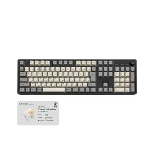 iKBC iKBC フルサイズワイヤレスメカニカルキーボード CD108HB+  (Cream yellow静音 タクタイル静音 / 日本語配列) Outem静音クリームイエロー軸 IK-CD108HBPLS-O/CY-イメージ1