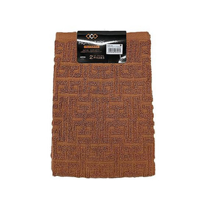 林 フェイスタオル2P BROWN 34×80cm 2枚×10袋入 FCG442U-54-0055-07-イメージ1