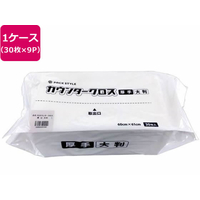 パックスタイル カウンタークロス ダスター 厚手 大判ホワイト 30枚×9パック FC191SH-00588314
