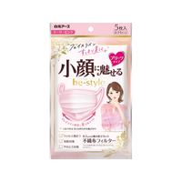 白元アース ビースタイル プリーツタイプ ふつうサイズ ドーリーピンク 5枚 FCF867U