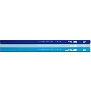 三菱鉛筆 uniかきかた鉛筆 6角 6B パステルブルー 12本 6B1ダース(12本)パステルブルー F944824-K55606B-イメージ2