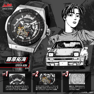 エンジェルクローバー エンジェルクローバー 腕時計 IN45-AE86 頭文字D30周年コラボ 藤原拓海モデル ブラック IN45-AE86-イメージ9