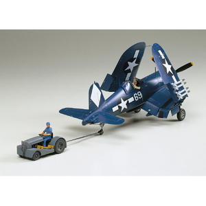 タミヤ 1/48 傑作機シリーズ No．85 ヴォート F4U-1D コルセア モトタグ牽引セット T48ﾋ85F4U1DN-イメージ2