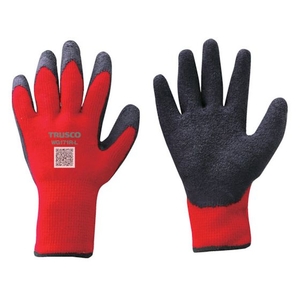 トラスコ中山 TRUSCO/防寒天然ゴム手袋 裏起毛タイプ レッド Lサイズ FC899TU-2511341-イメージ1