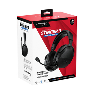 HyperX HyperX Cloud Stinger 3 ワイヤレスゲーミングヘッドセット ブラック HXR-BS1T8AA-イメージ5