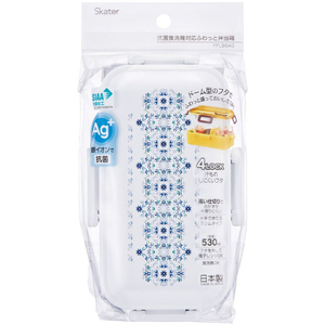 スケーター 抗菌ふわっと弁当箱 天平文様夢幻濃青 530ml FC435PS-PFLB6AG-イメージ2
