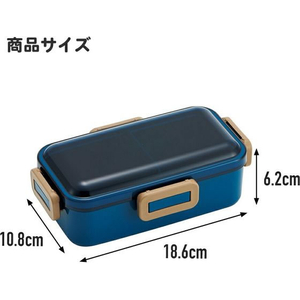 スケーター 抗菌ふわっと弁当箱 天平文様夢幻濃青 530ml FC435PS-PFLB6AG-イメージ4
