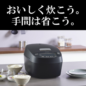 タイガー 圧力IH炊飯ジャー(5．5合炊き) オフブラック JPV-X100KO-イメージ2