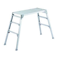 ハセガワ 脚部伸縮式アルミ足場台 65～96cm 天板幅広タイプ FC925XY-2160506