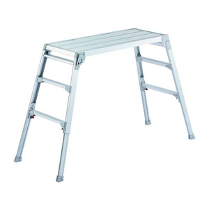 ハセガワ 脚部伸縮式アルミ足場台 65～96cm 天板幅広タイプ FC925XY-2160506-イメージ1