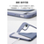 エレコム iPad(A16)用フラップケース 360度回転 背面クリア 2アングル スリープ ブルーグレー TB-A25RMG360BG-イメージ8