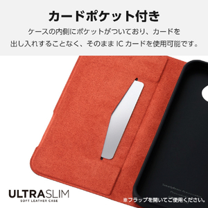 エレコム Google Pixel 9a用ソフトレザーケース 薄型 磁石付 ブラック PM-P251PLFUBK-イメージ4