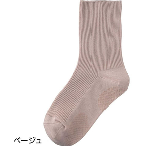 ケアファッション 婦人足首ゆったりスベリ止ソックス ベージュ22～24cm FCF550J-65-8988-39-イメージ2