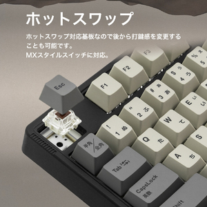 iKBC iKBC フルサイズワイヤレスメカニカルキーボード CD108HB+  (KTT Hyacinth リニア / 日本語配列) KTTヒヤシンス軸 IK-CD108HBPLS-KT/HC-イメージ11
