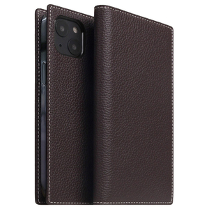 SLG Design iPhone 14 Plus用Full Grain Leather Case ブラウンクリーム SD24342I14MBC-イメージ1