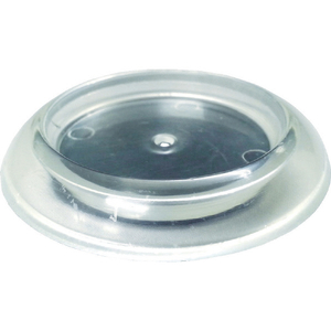 トラスコ キャスタ－用受け皿 ゴム付 ６０ＭＭ 透明 TRUSCO キャスター用受け皿(ゴムシート付き) TUR600-TM-イメージ1