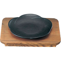 三和精機製作所 SN 鉄 和風ステーキ皿 焼杉 梅 15cm FC369LN-5072800