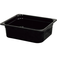 EFAY メラミン ガストロノームパン ブラック 1／2 100mmMEGN-12100BK FC755LC-1215440