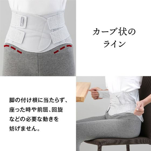 アルファックス お医者さんのプレミアムワイドコルセット M-L FCE576M-204015-イメージ7