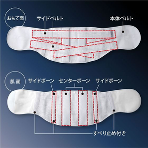 アルファックス お医者さんのプレミアムワイドコルセット M-L FCE576M-204015-イメージ9