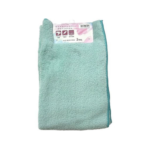 林 マイクロファイバーフェイスタオル2P GREEN 2枚×10袋 FCG450U-54-0055-22-イメージ1